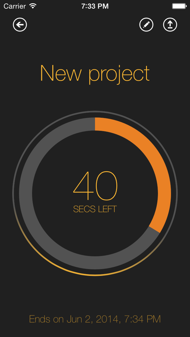 Screenshot #3 pour Time Left  - Quickly create one-time reminders on your iPhone, iPad or iPod Touch. HD Free