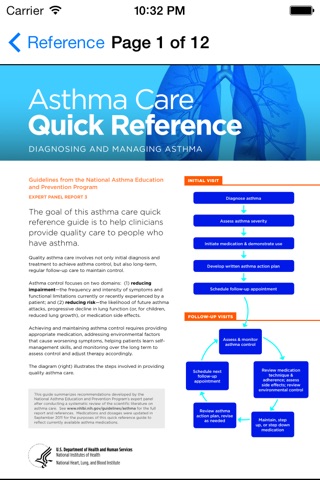 STAT Asthma NHLBI Guidelines screenshot 2