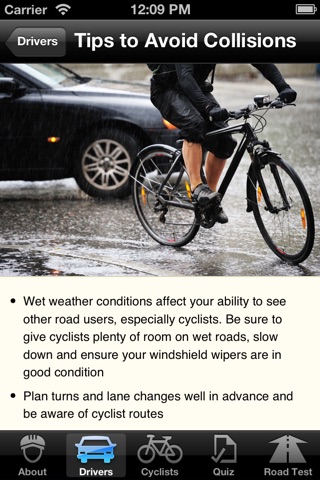 CAA Bicycle Safety App screenshot 2
