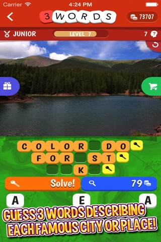 3 Words: Geography  – see a pic of a famous place, guess the three hidden words screenshot 2