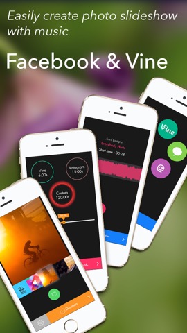 PhotoFlow - Create amazing photo slide show to Vine , Facebookのおすすめ画像1
