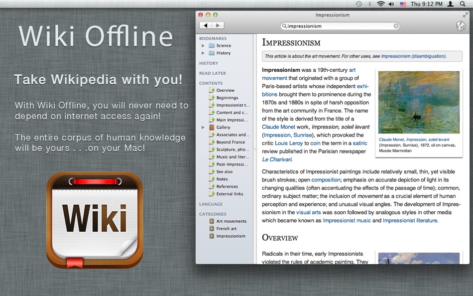 Wiki Offline — A Wikipedia Experience for Mac OS X - 1.74 - (macOS)