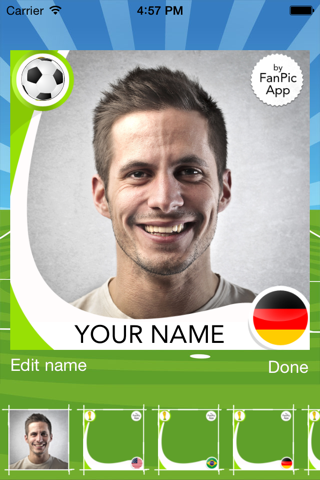 FanPic Football App – Soccer Fan Photo Frames screenshot 4