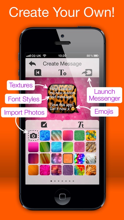 Message Styler - Color messages for iMessage and MMS + Emoji screenshot-3
