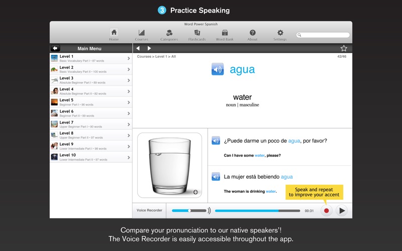 Screenshot #3 pour WordPower Learn Spanish Vocabulary by InnovativeLanguage.com