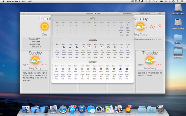 ‎Weather Dock: Desktop forecast Screenshot