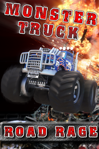 Monster Truck Road Rage Destruction Racing Gameのおすすめ画像1