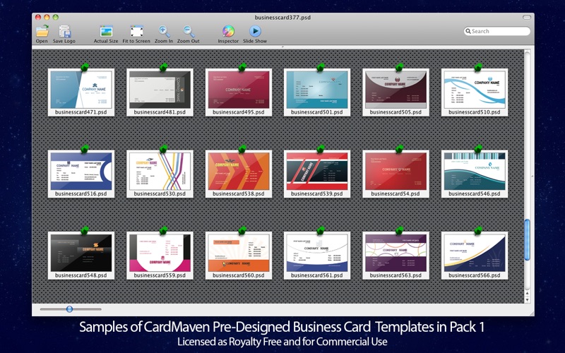 Biz Card Templates for Adobe Photoshop &amp; Elements with Logos &amp; Graphics Pack 1 thumbnail 2