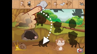 Screenshot #2 pour Big Forest Puzzle - free game for toddlers and kids with animals like snakes, bears, frogs ducks, rabbits,  bats, foxes or deers