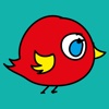 Splashy Red Bird