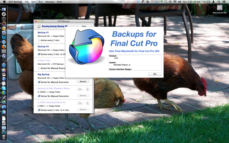 Screenshot #1 pour Backups for Final Cut Pro