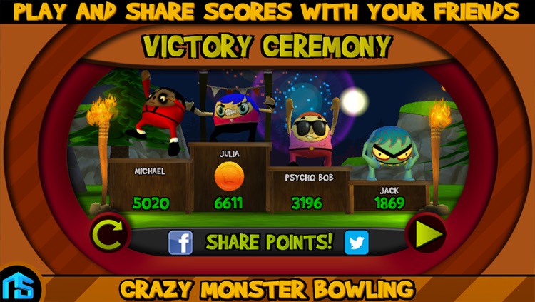 Crazy Monster Bowling - PRO screenshot-4