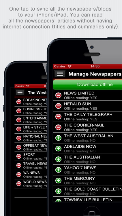 Australian Newspapers+ (Aussie News+ by sunflowerapps) screenshot-3