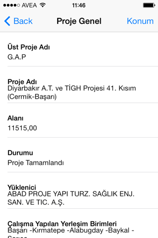 TVK Arazi Toplulaştırma Projeleri Yönetim Programı screenshot 4