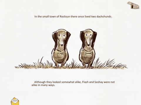 Flash The Dash- a classic Don Freeman story book for kids about a lazy Daschund dog who learns the value of hard work. A perfect bedtime tale! (iPad Lite Version, by Auryn Apps) screenshot 2