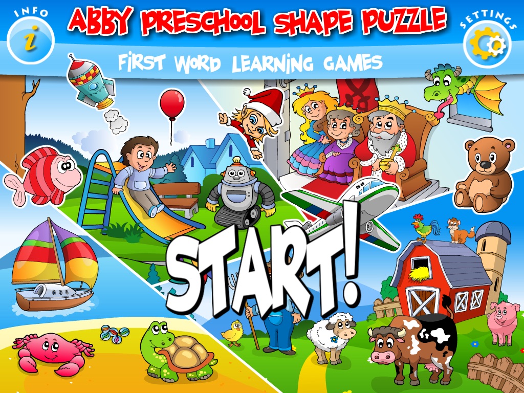 Abby Preschool Shape Puzzles (Under the Sea and Vehicles) Free HD screenshot 4