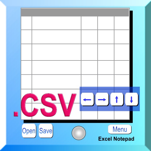 Excel Notepad csv S icon