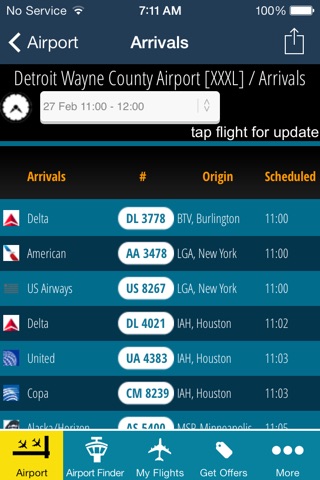 Detroit Airport (DTW) Flight Tracker Wayne County radar screenshot 3