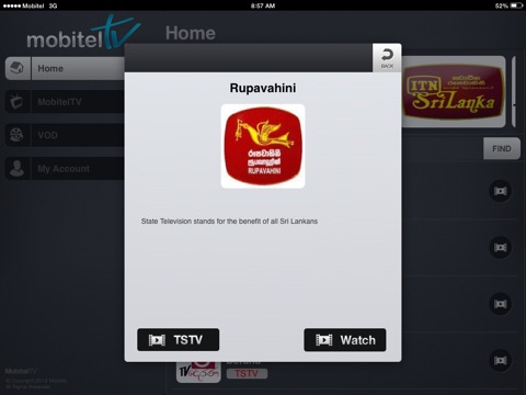 MobitelTV for iPad screenshot 2