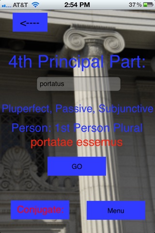 Latin Decliner and Conjugator screenshot 2