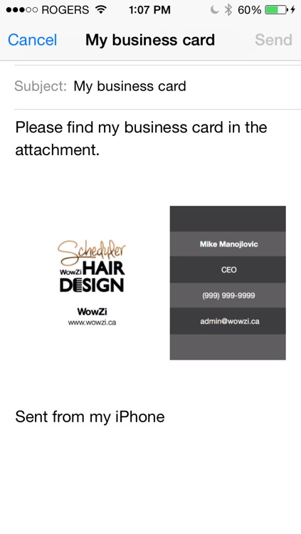 WowZi Business Card screenshot-3