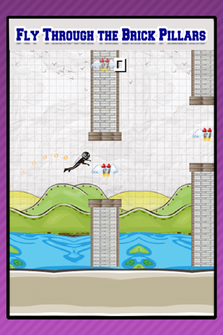 Wing-Suit Jetpack: Stickman Air-Plane Flapper screenshot 3