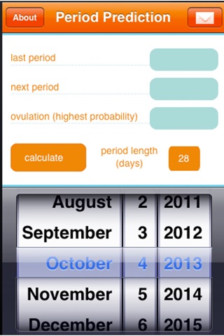 Period Prediction.Predicting woman's next period screenshot 2