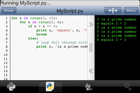 Python 2.6 for iOS screenshot 3