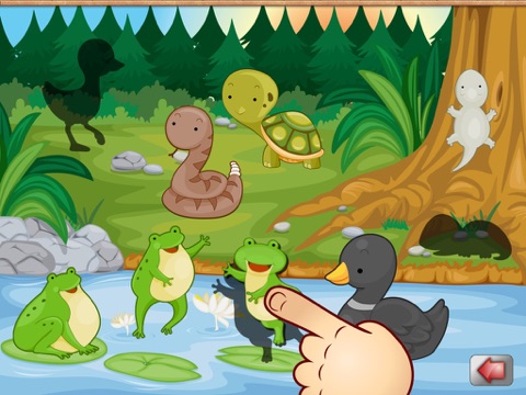 Screenshot #4 pour Big Forest Puzzle - free game for toddlers and kids with animals like snakes, bears, frogs ducks, rabbits,  bats, foxes or deers