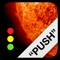 At a glance you acquire the current solar and geomagnetic activity