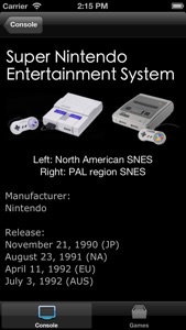 SNES Console & Games Wiki screenshot #1 for iPhone