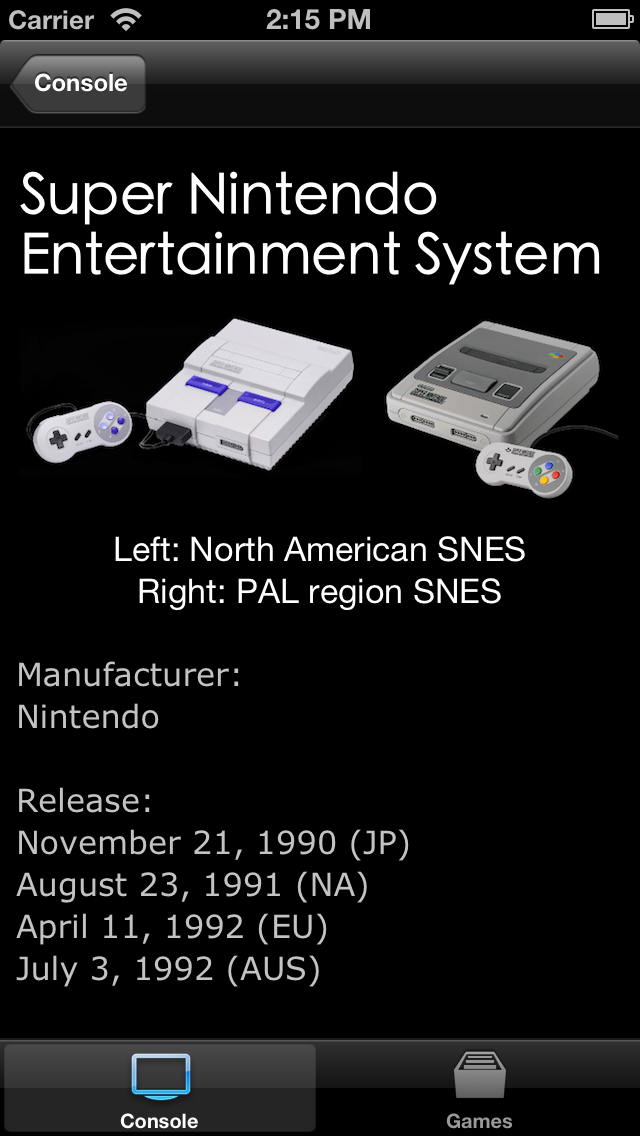 SNES Console & Games Wiki screenshot 1