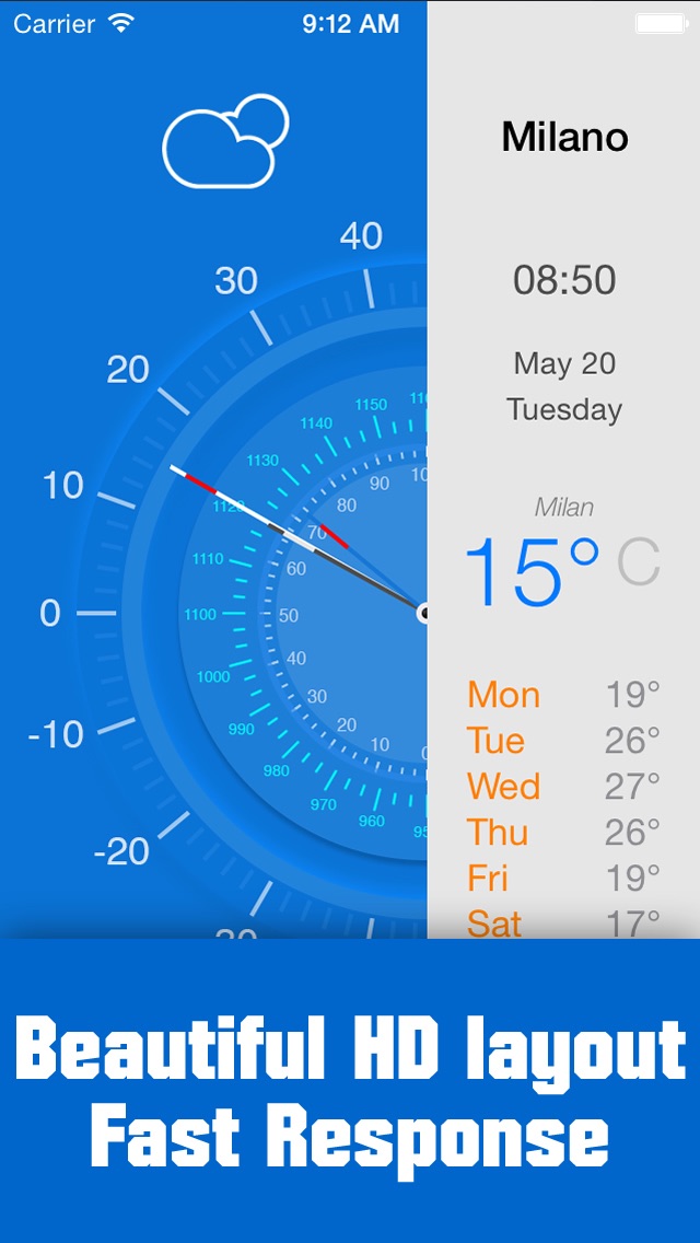 Screenshot #2 pour Météo applications de prévision - Prévisions météo 7 jours gratuits rapports de votre emplacement actuel et partout dans le monde