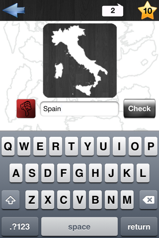 Country Conturs Quiz screenshot 2