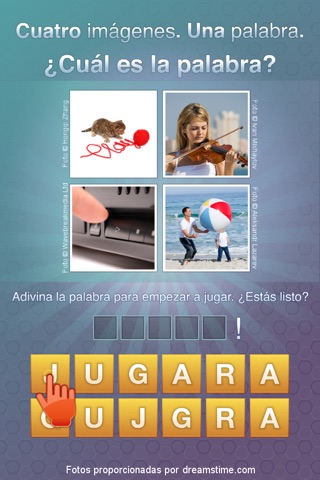 ¿Cuál es la palabra? - 4 Fotos 1 Palabra screenshot 2