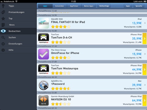 AppTicker HD screenshot 3