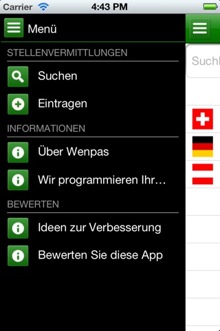 Stellenvermittlungen screenshot 2