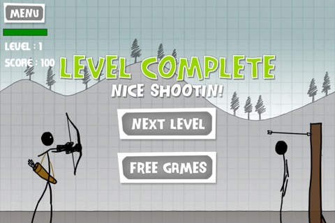 アップル射撃 - 無料ゲーム - 弓と矢 (Stickman Apple Shooting Showdown - Free Bow and Arrow Fun Doodle Skill Game)のおすすめ画像4