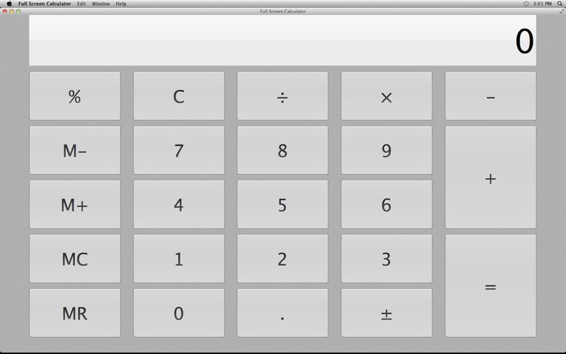full screen calculator iphone screenshot 2