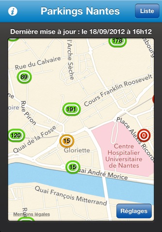 Parkings Nantes screenshot 2