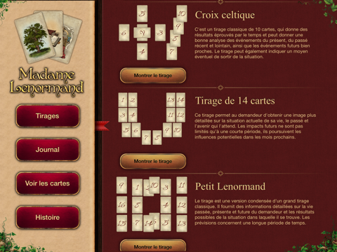 Screenshot #4 pour Tarot Lenormand HD