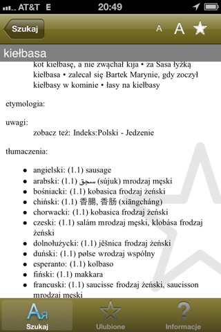 Polski Słownik screenshot 2