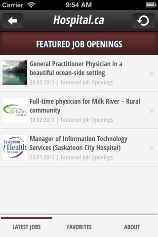 Hospital.ca - Canadian medical and health care job listings screenshot 2