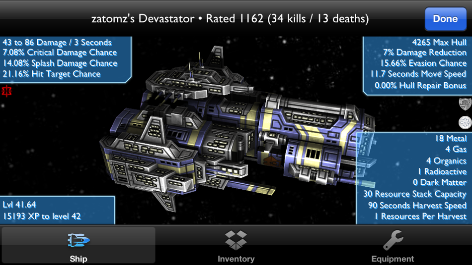 #3. The Infinite Black: Tactical Space MMO (iOS) 由: Spellbook Studio