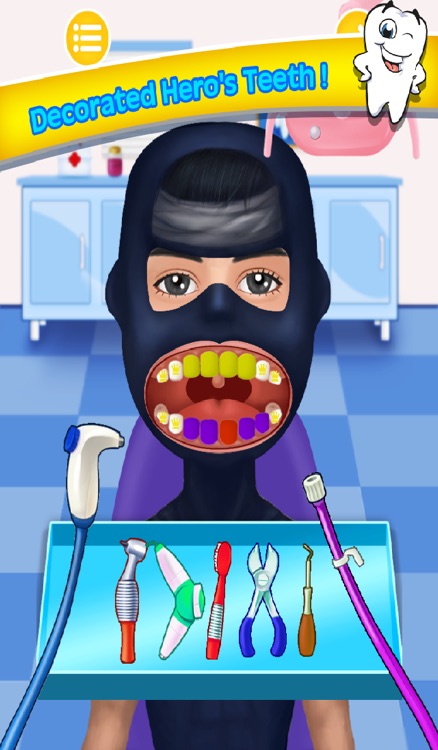 Bad Teeth Doctor and Hero Dentist Office - Help Celebrity with your little hand