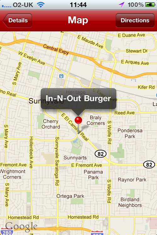 InO Finder - Find your nearest In-n-Out Burger