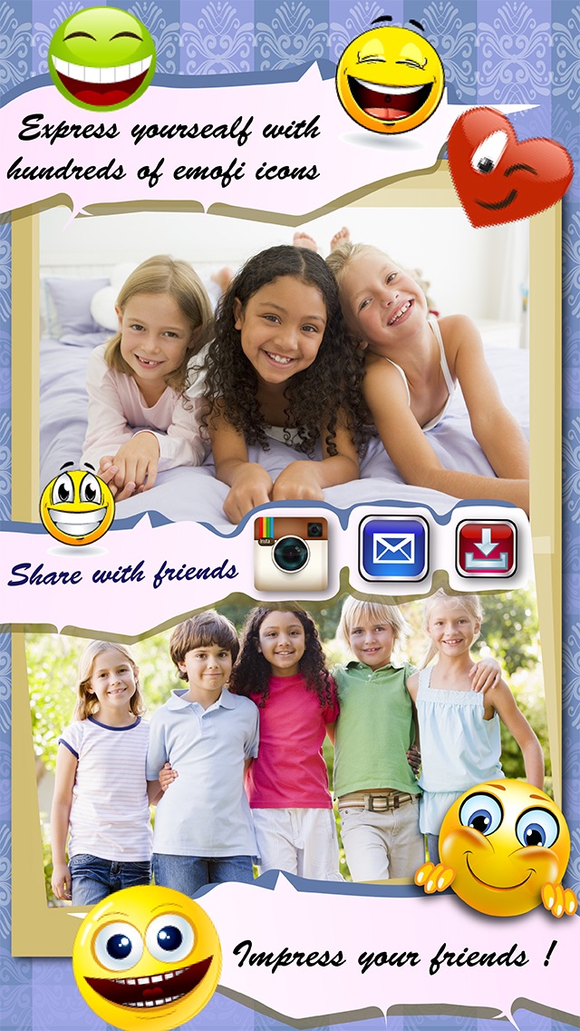 Emoji Lite Photo Collage Maker Instagram Frames Pic Editor Send