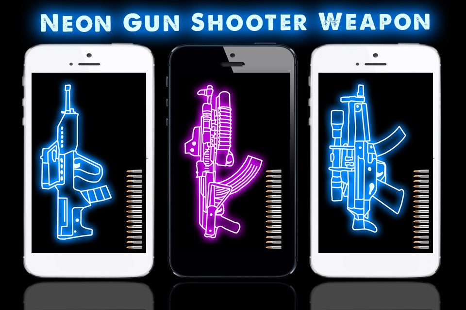 Neon Gun Shooter Weapon screenshot 2