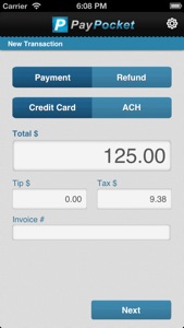 PayPocket mPOS screenshot #2 for iPhone