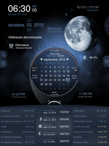 Screenshot #5 pour Lune de Luxe HD Pro - Phase de Lune Calendrier